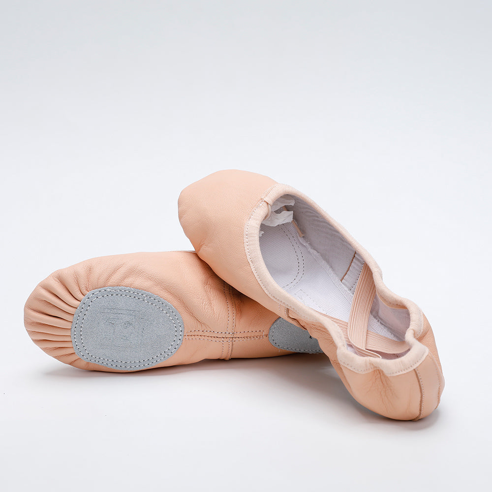 Sapatilhas de balé Yalisidai P200 parte superior em pele de carneiro sola de couro bovino dividido