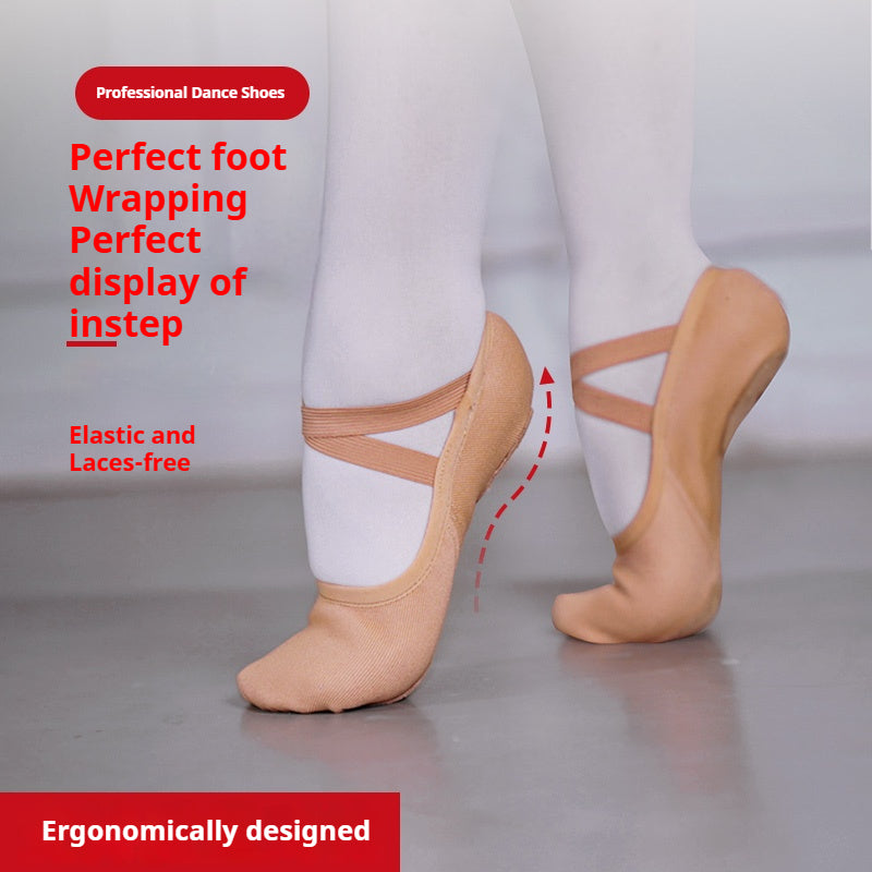 yalisidai ballet dance shoes elastic stretch canvas slippers R700 5