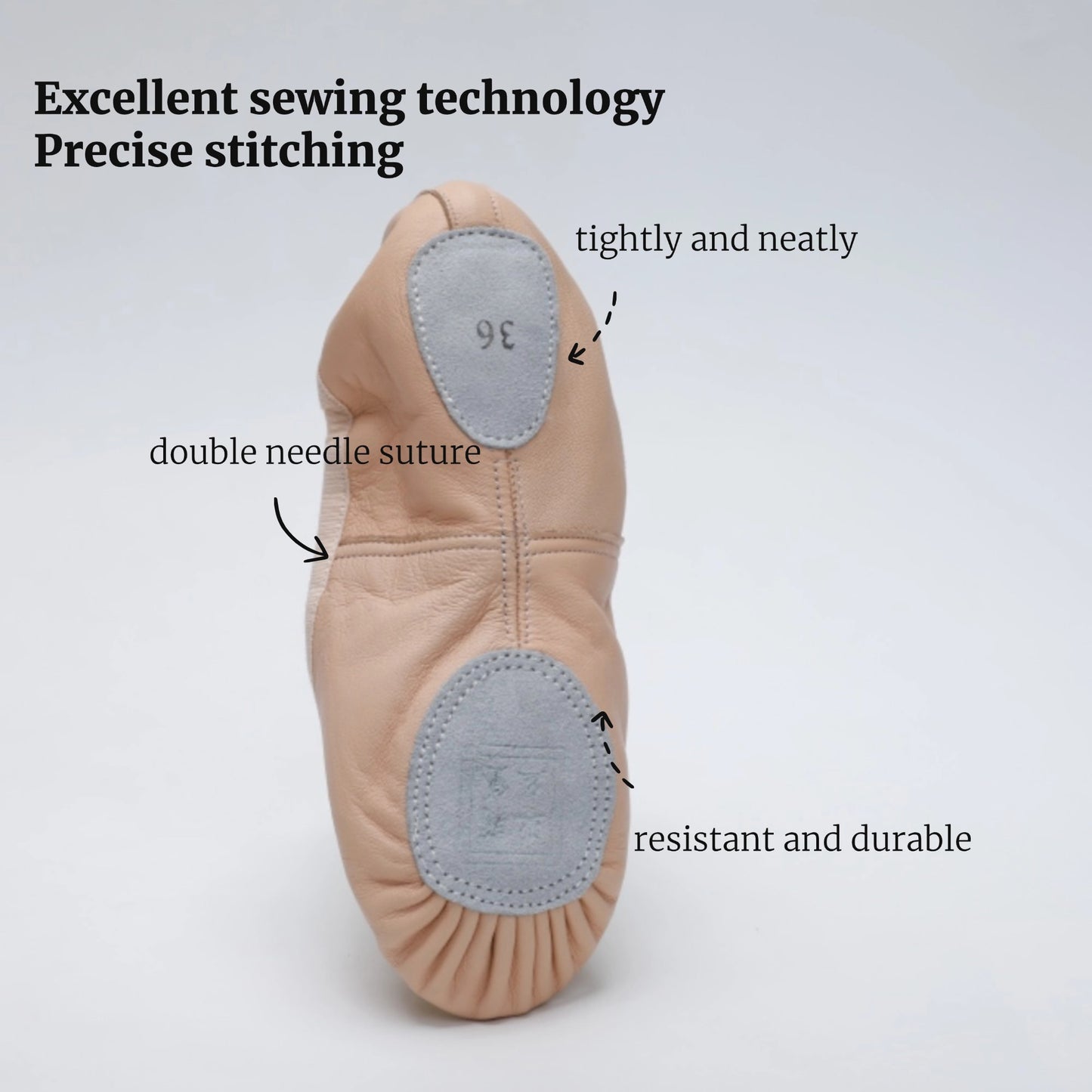 yalisidai ballet dance shoes leather slippers P200 2