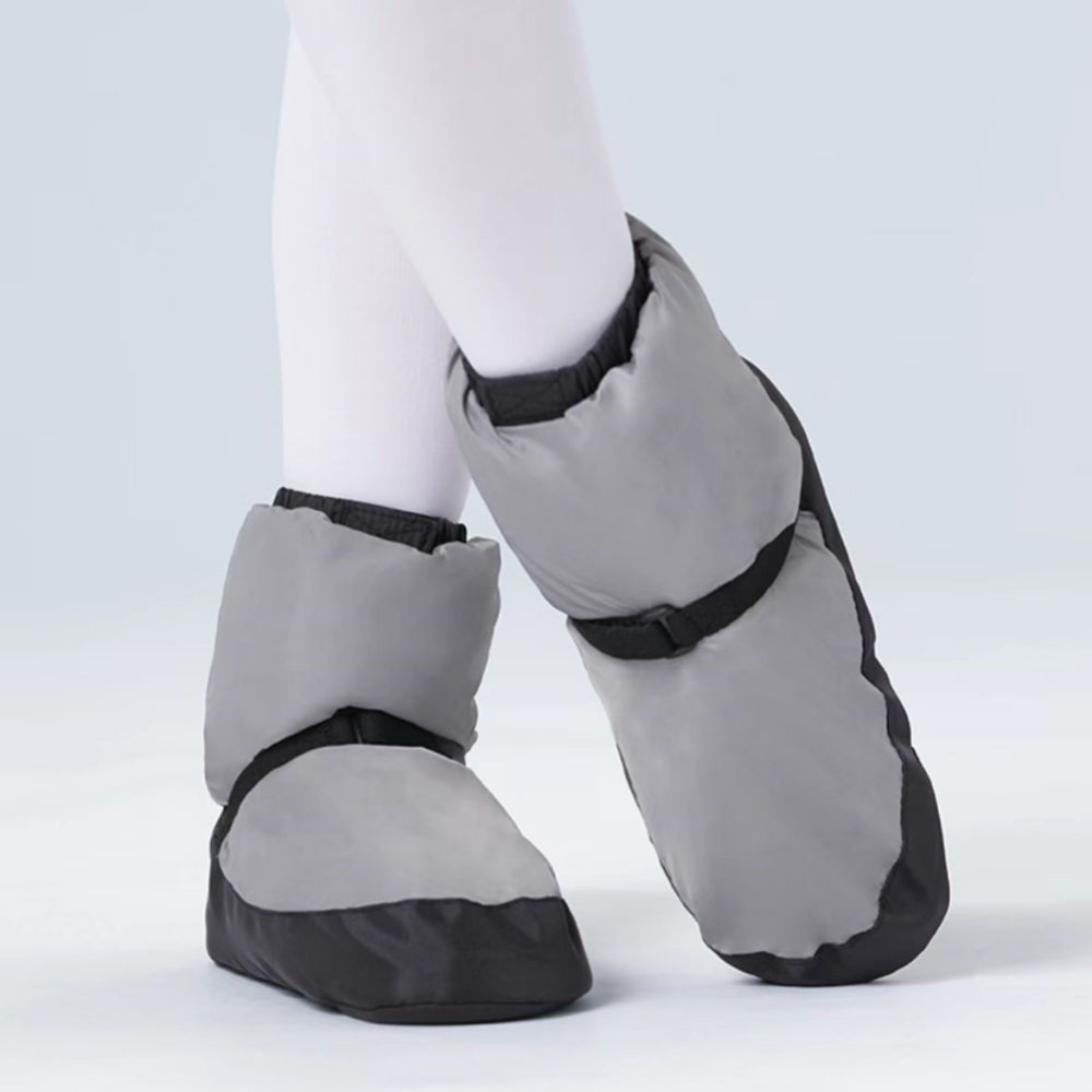 yalisidai ballet dance shoes warm_up_bootie_grey