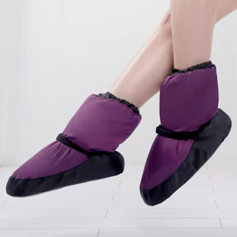 yalisidai ballet dance shoes warm up bootie purple
