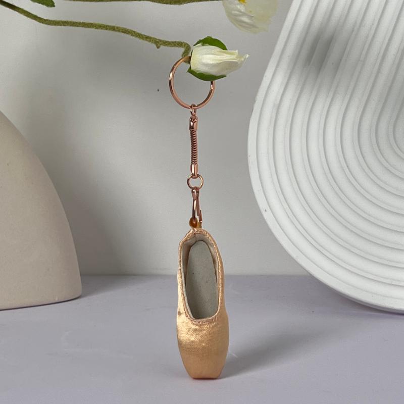 yalisidai pointe shoes keychain Champagne_gold