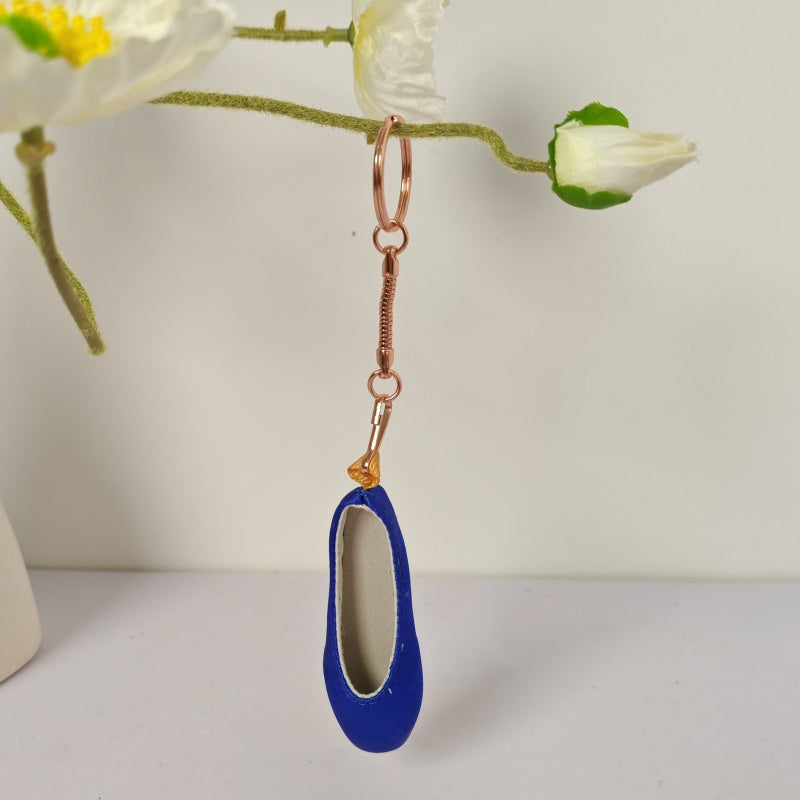 yalisidai pointe shoes keychain Sapphire_Blue